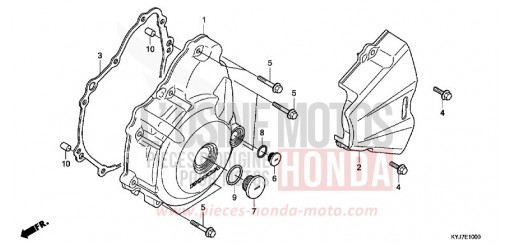 PANNEAU CARTER-MOTEUR G. CBR250RAD de 2013